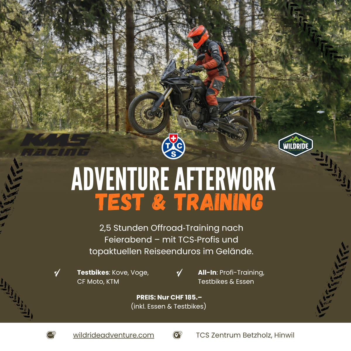 Adventure Afterwork Premium: Test & Training im TCS Betzholz - WildRide Adventure